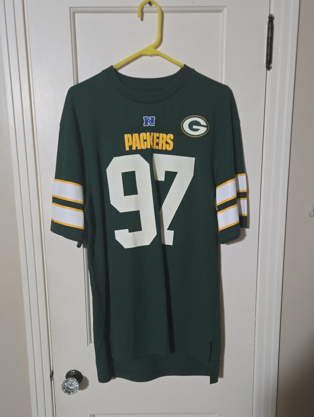 Green Bay Packers #97 Johnny Jolly Green Football Jersey